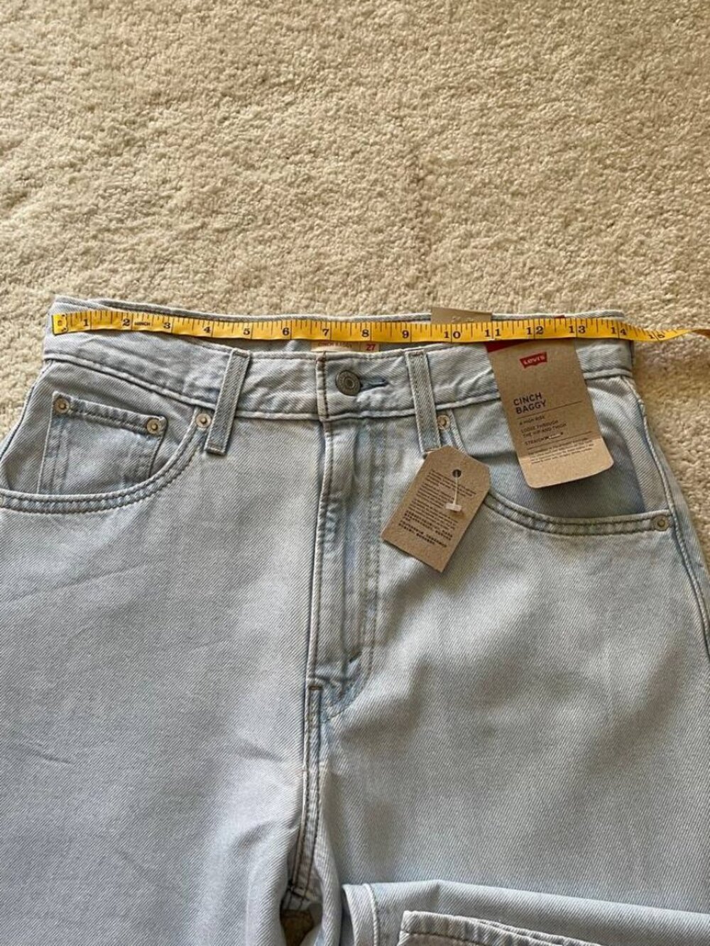 NWT Levi's Cinch Baggy High Rise Women's Jeans Size 27/31 - Picture 8 of 13